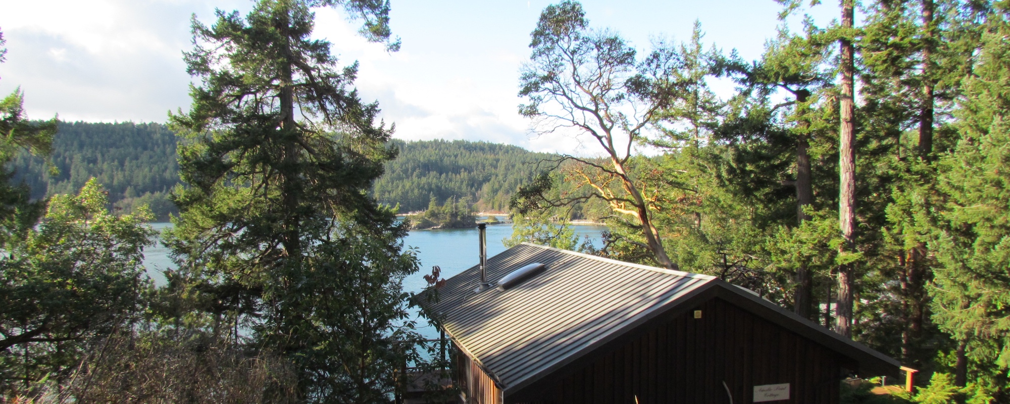 Ainslie Point Cottage vacation rental with ocean views on Pender Island