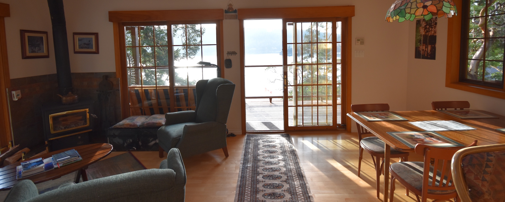 Ainslie Point Cottage vacation rental with with ocean views on Pender Island